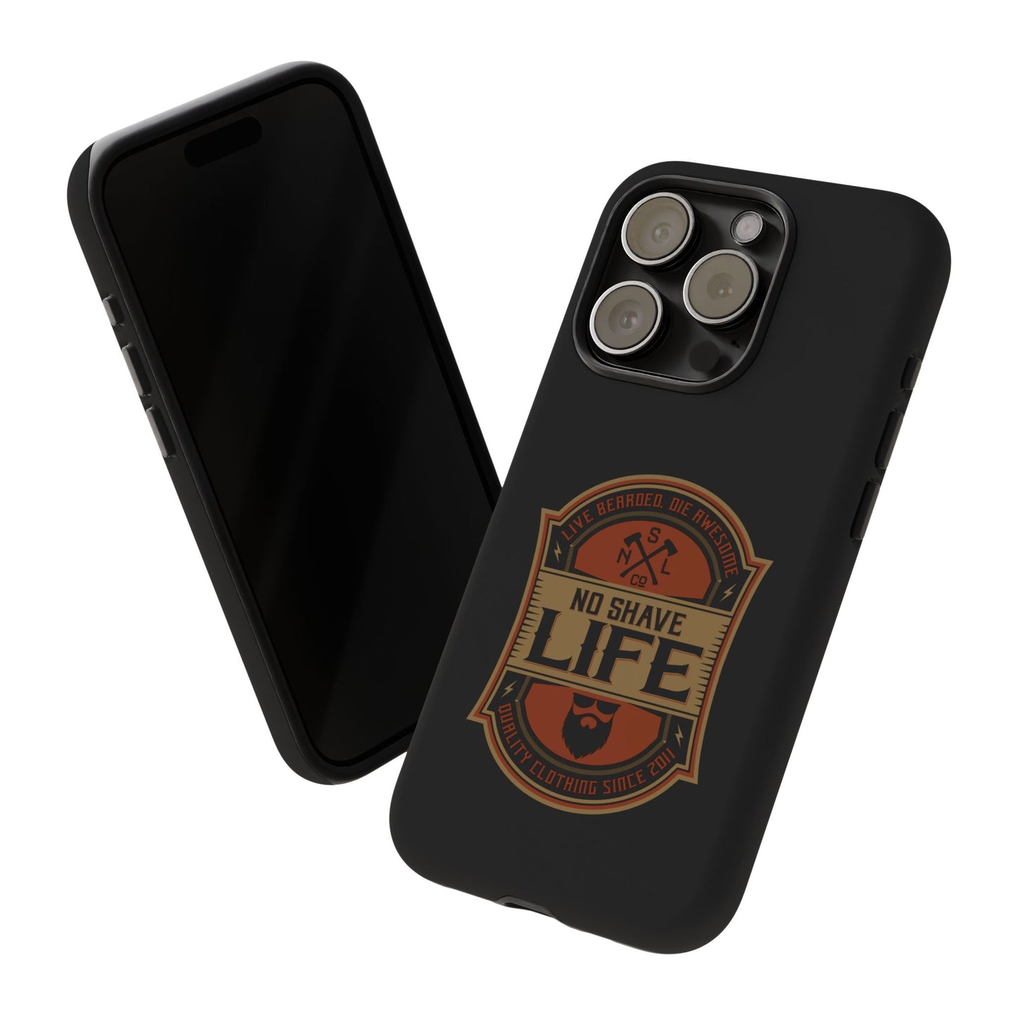 Live Bearded Hard Phone Case