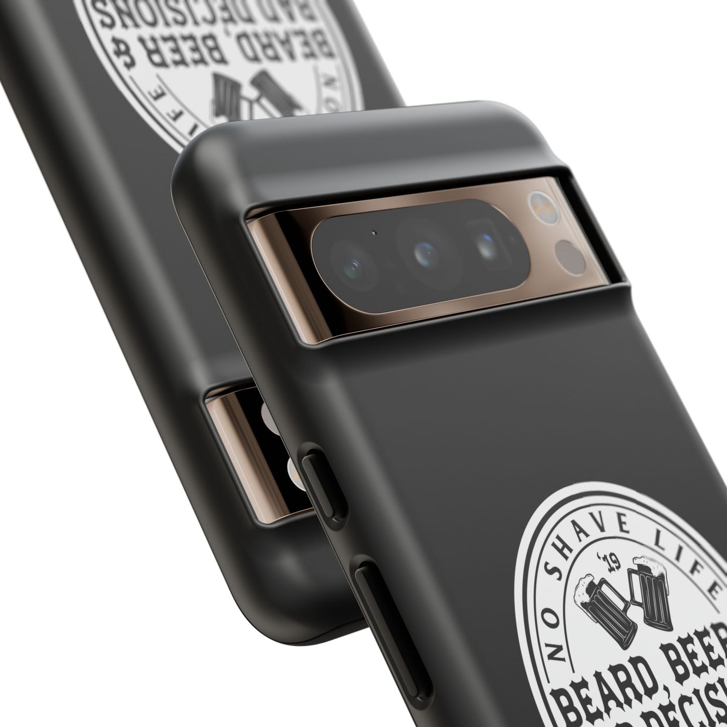 Beard, Beer & Bad Decisions Hard Phone Case