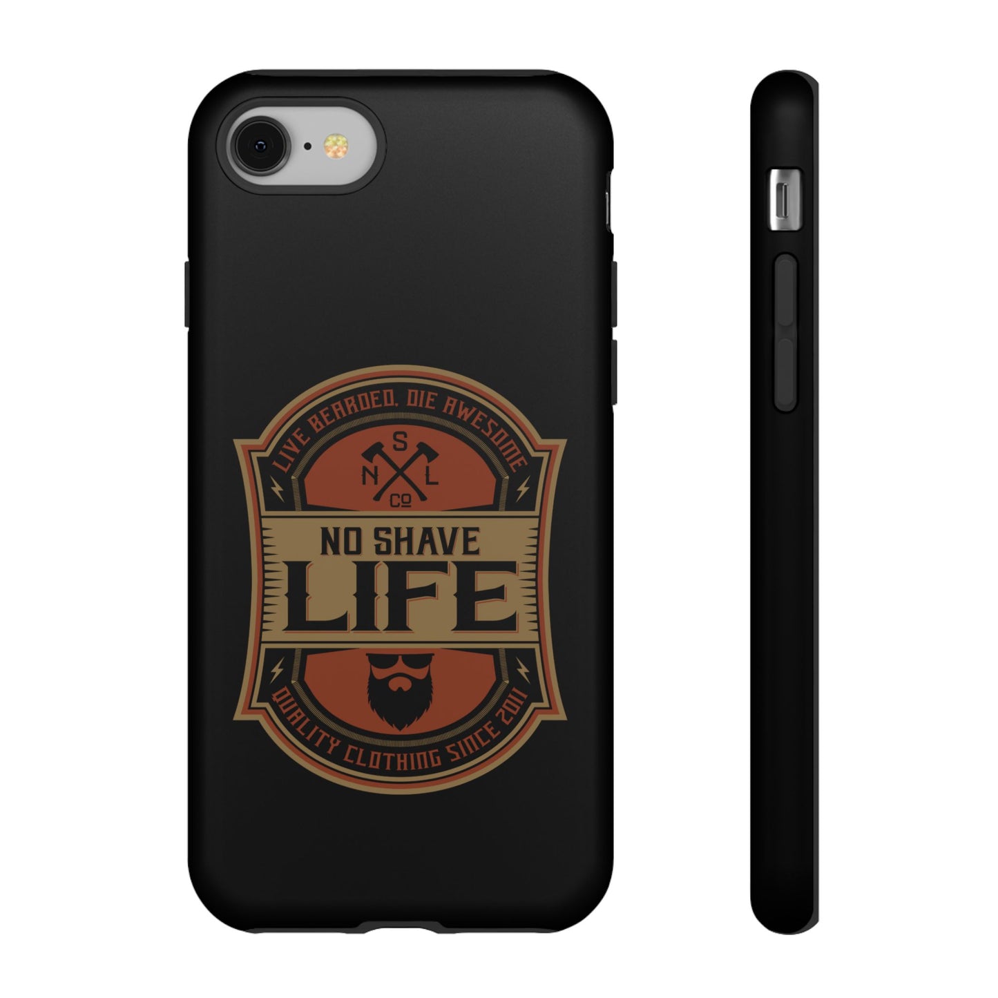Live Bearded Hard Phone Case