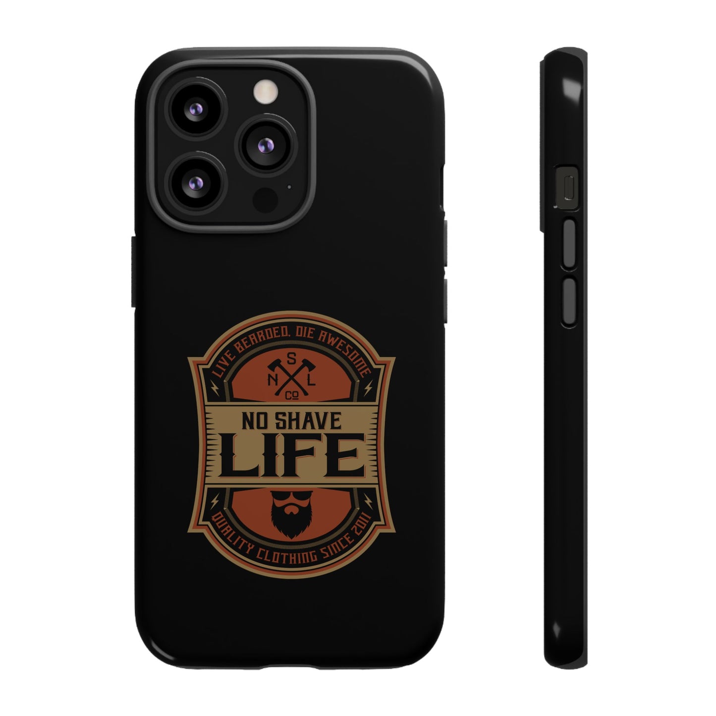Live Bearded Hard Phone Case