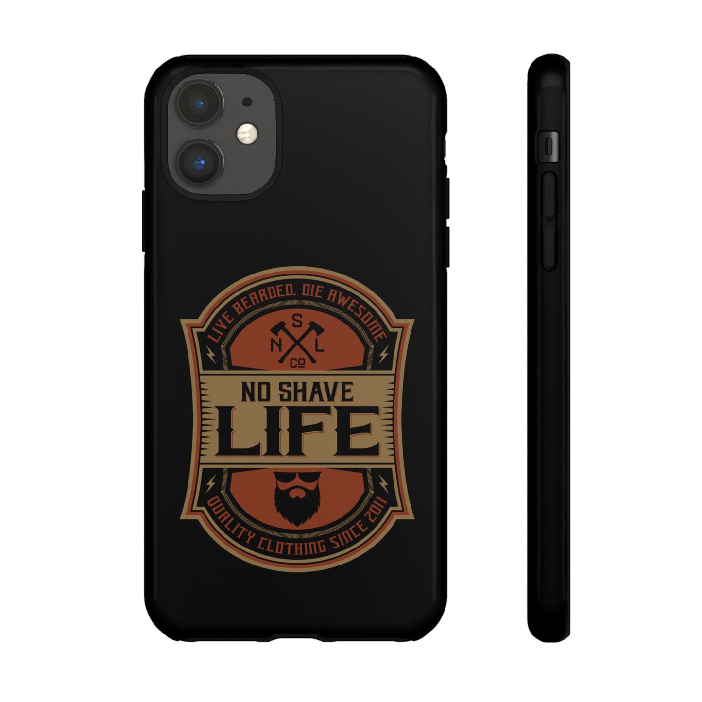 Live Bearded Hard Phone Case