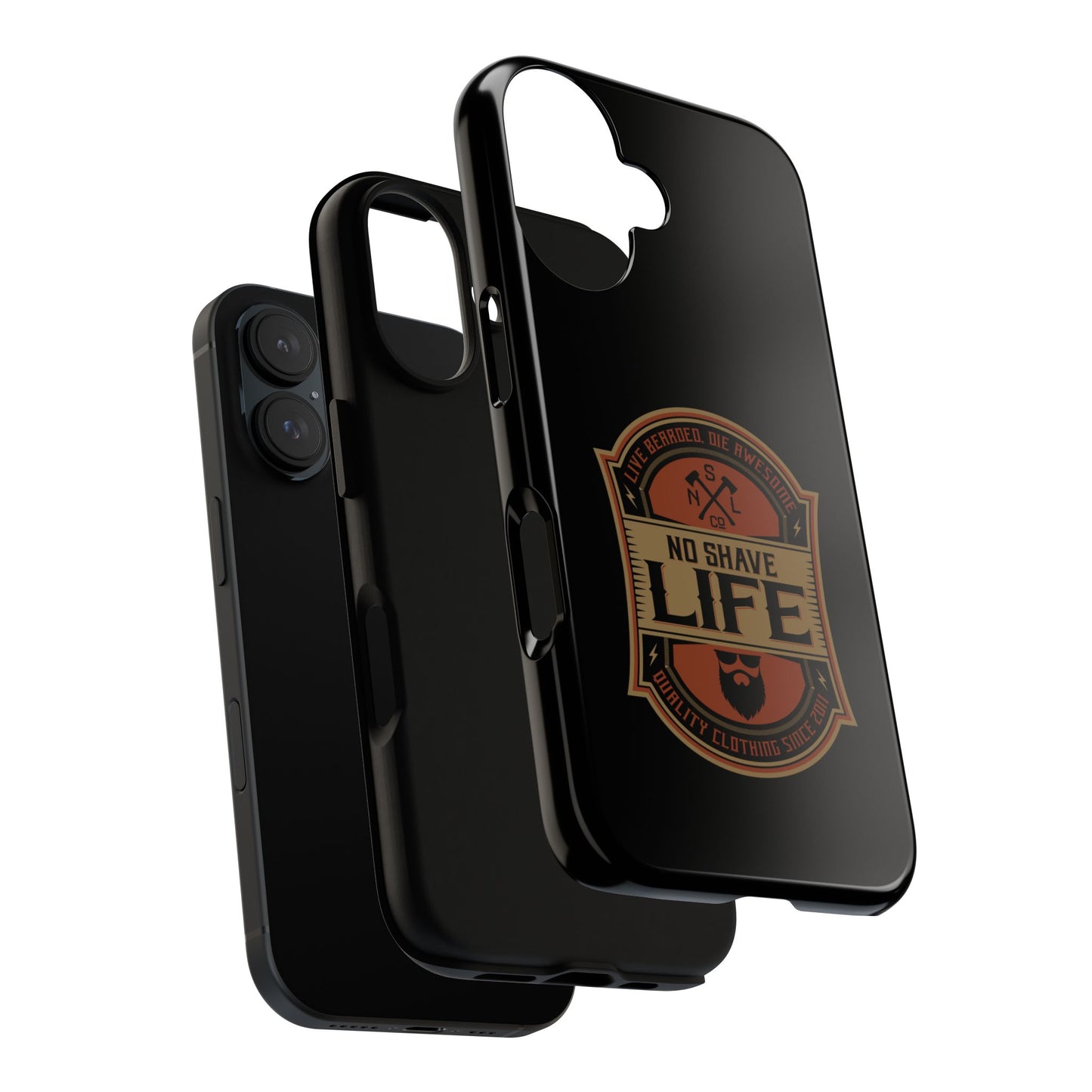 Live Bearded Hard Phone Case