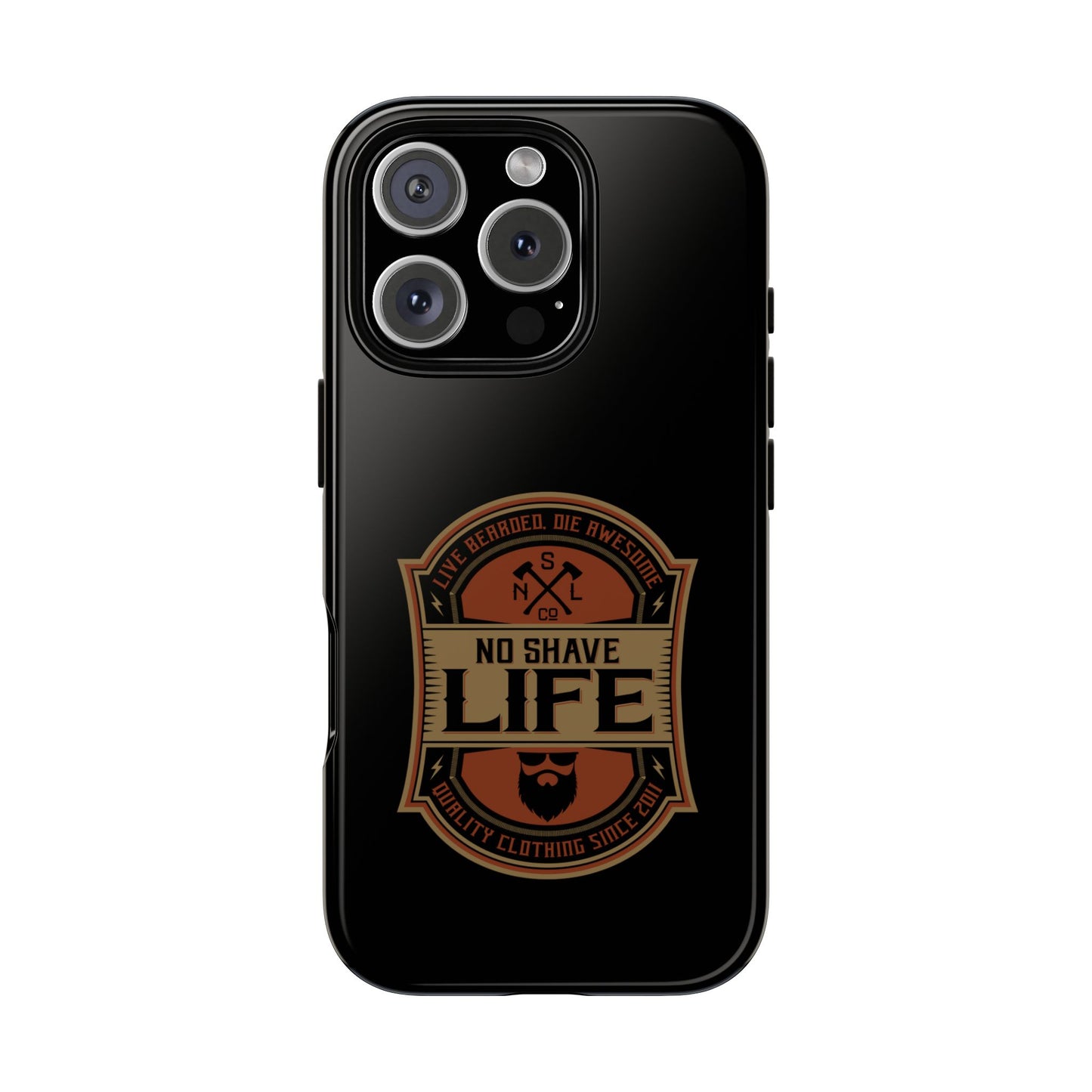 Live Bearded Hard Phone Case
