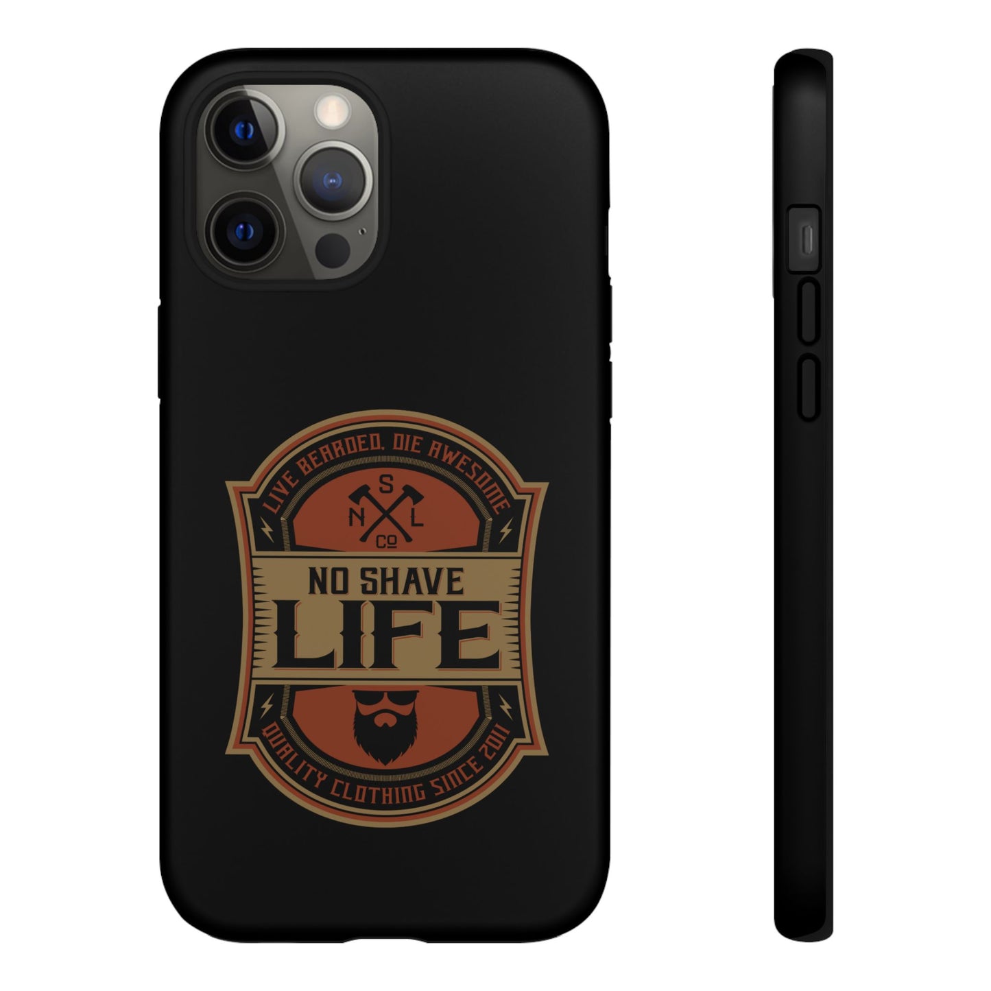 Live Bearded Hard Phone Case