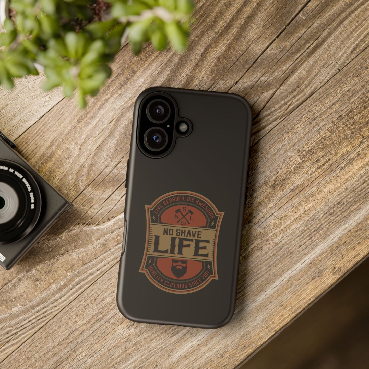 Live Bearded Hard Phone Case