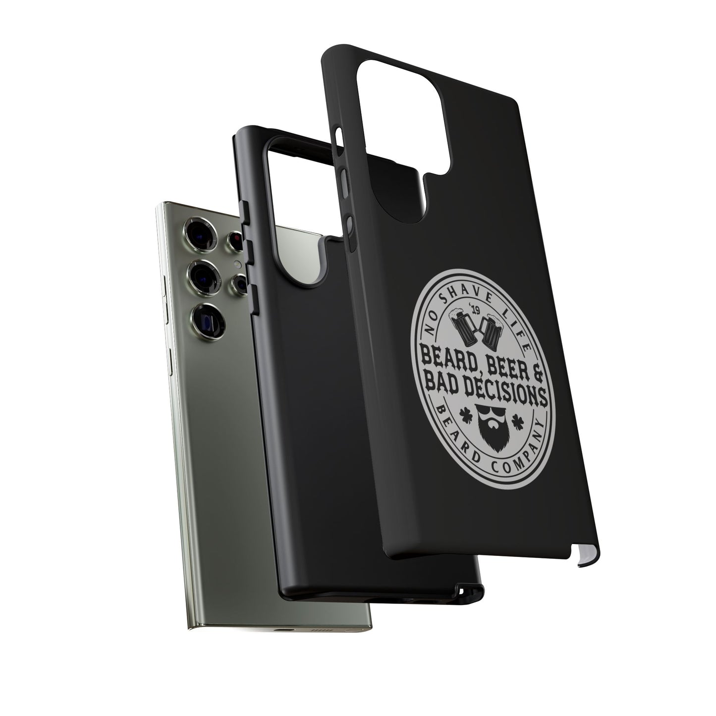 Beard, Beer & Bad Decisions Hard Phone Case