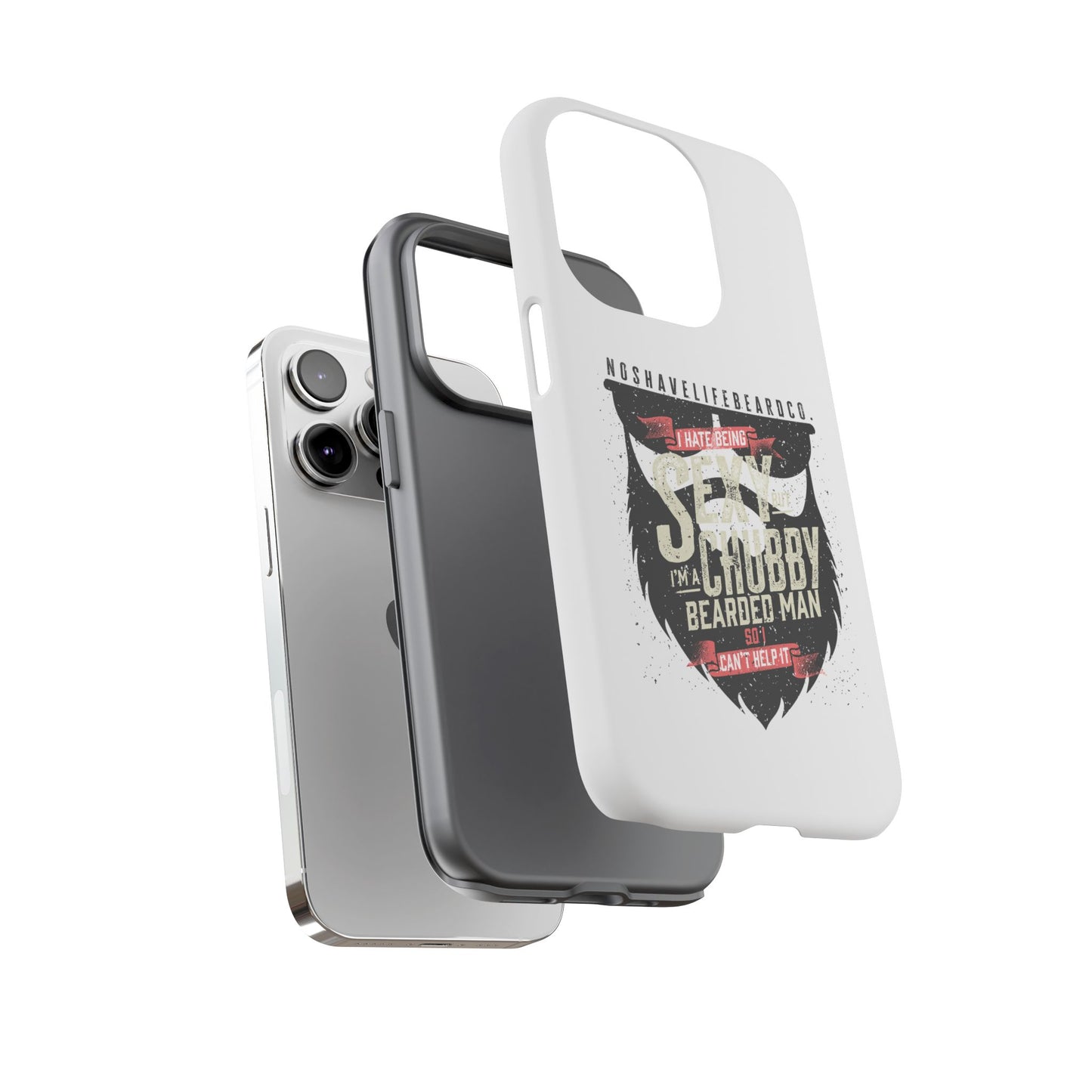 Chubby Bearded & Sexy Man Hard Phone Case