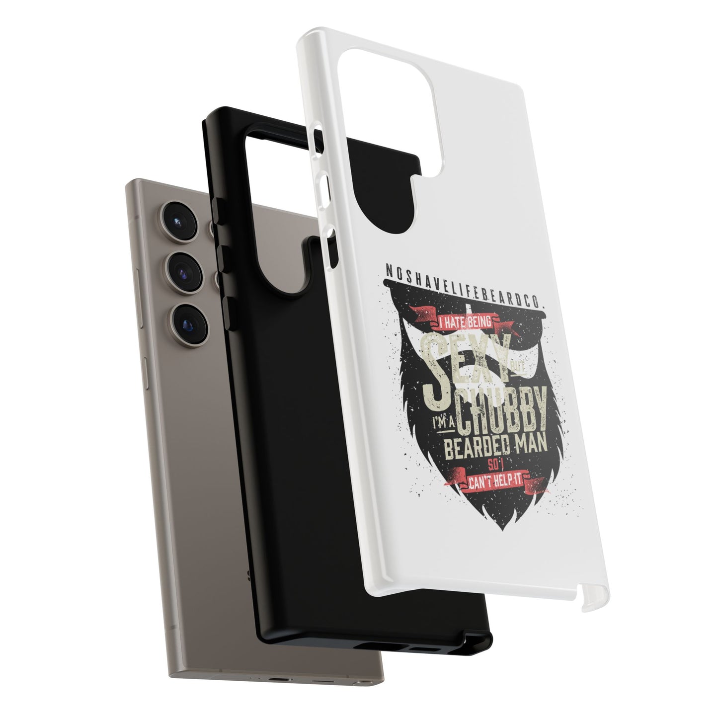 Chubby Bearded & Sexy Man Hard Phone Case