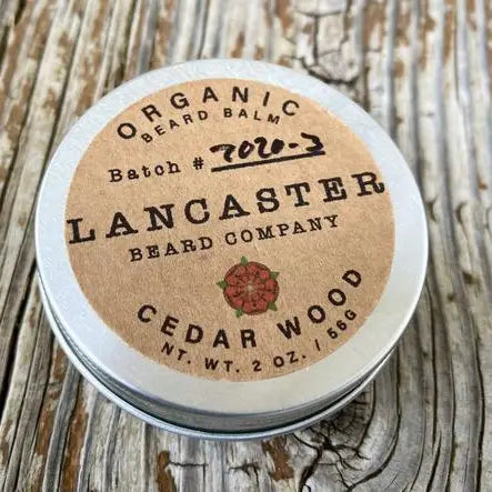 Lancaster Beard Company's Cedar Wood Organic Beard Balm