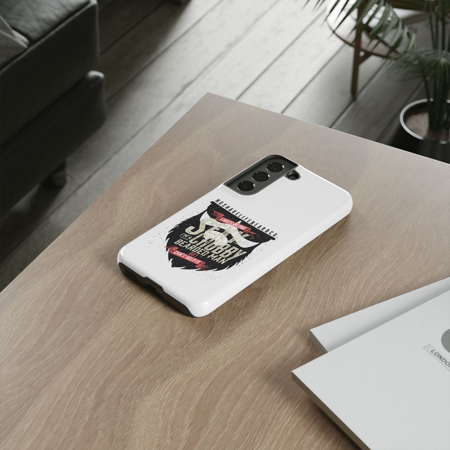 Chubby Bearded & Sexy Man Hard Phone Case