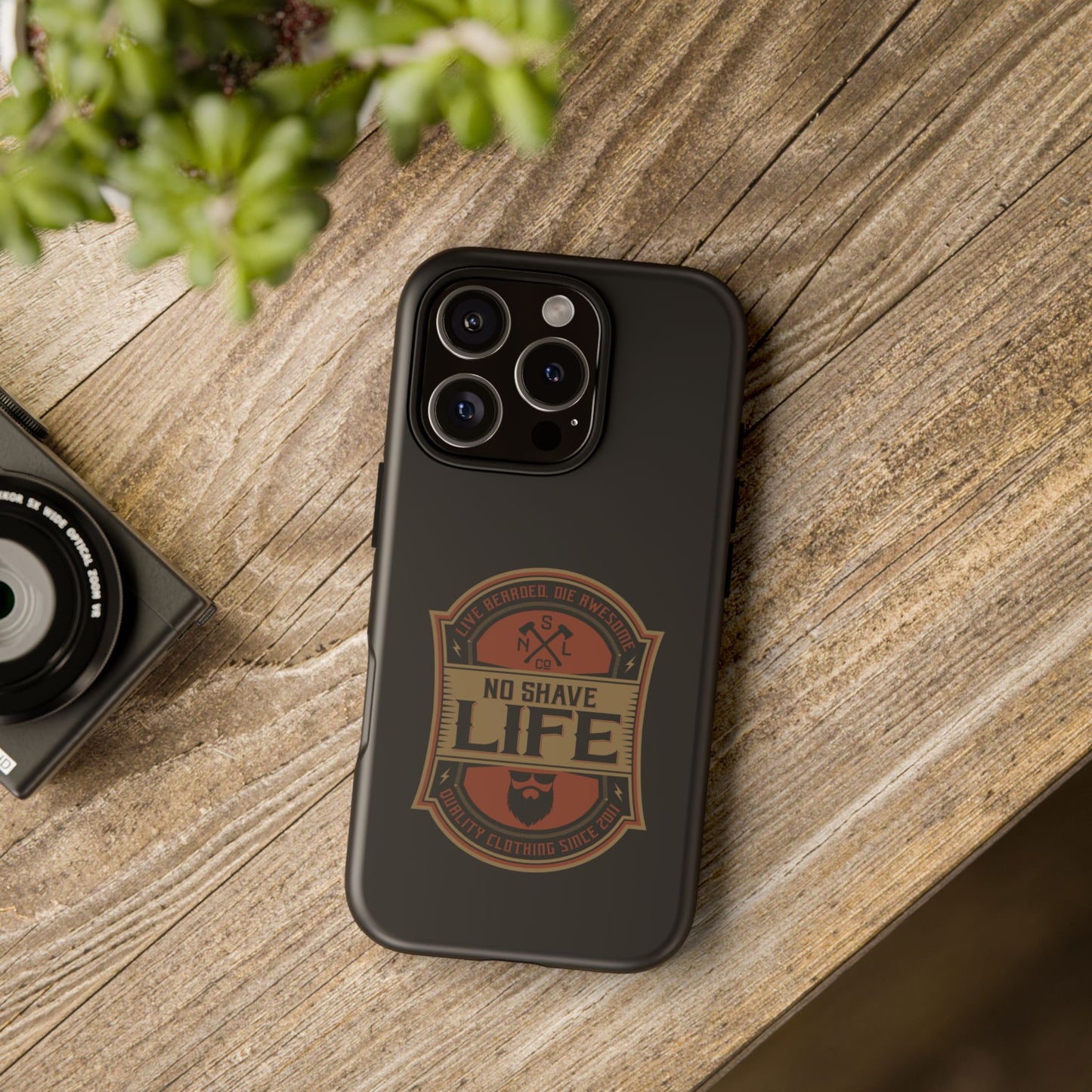 Live Bearded Hard Phone Case