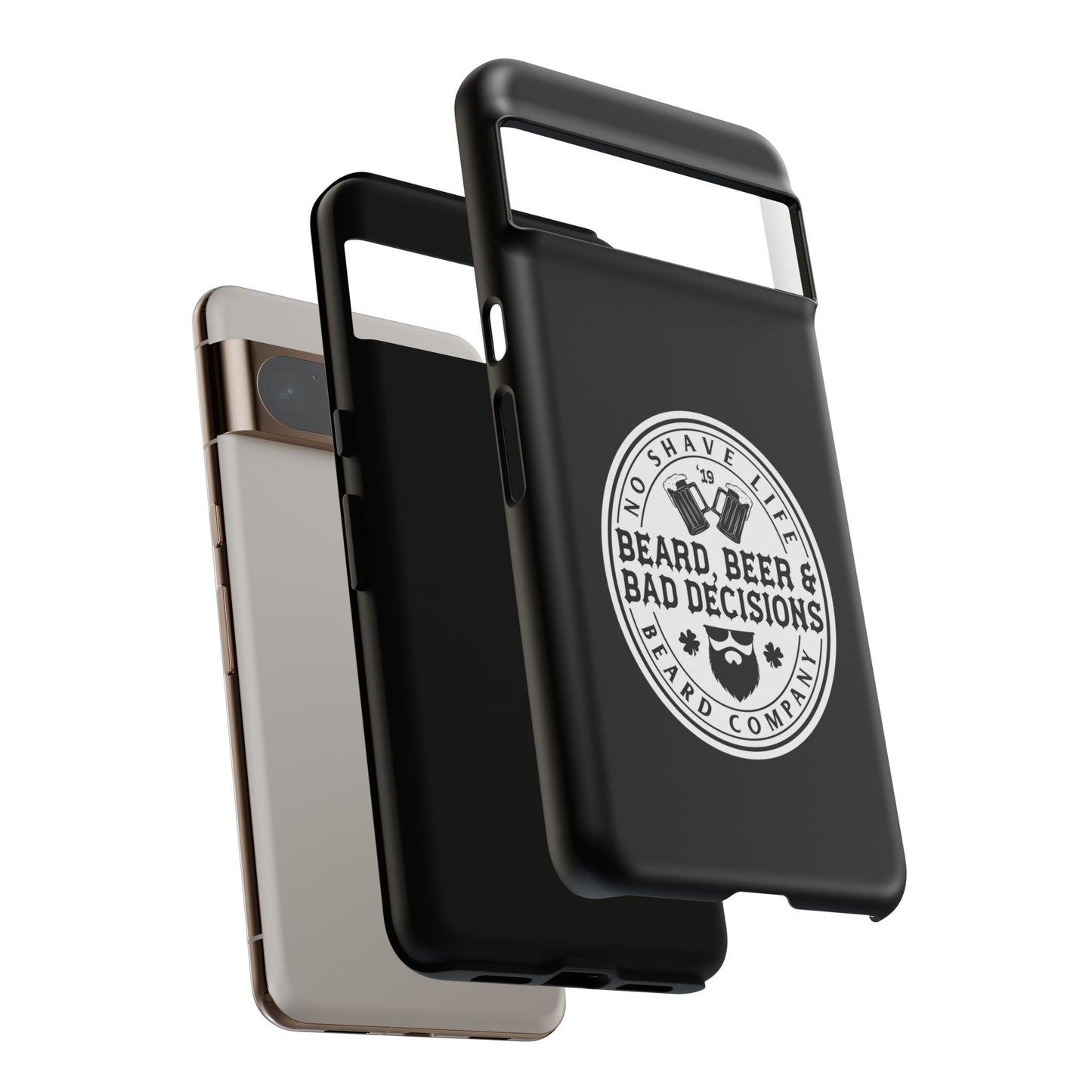 Beard, Beer & Bad Decisions Hard Phone Case