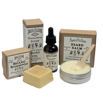 Handcrafted Deluxe Beard Set - Sandalwood