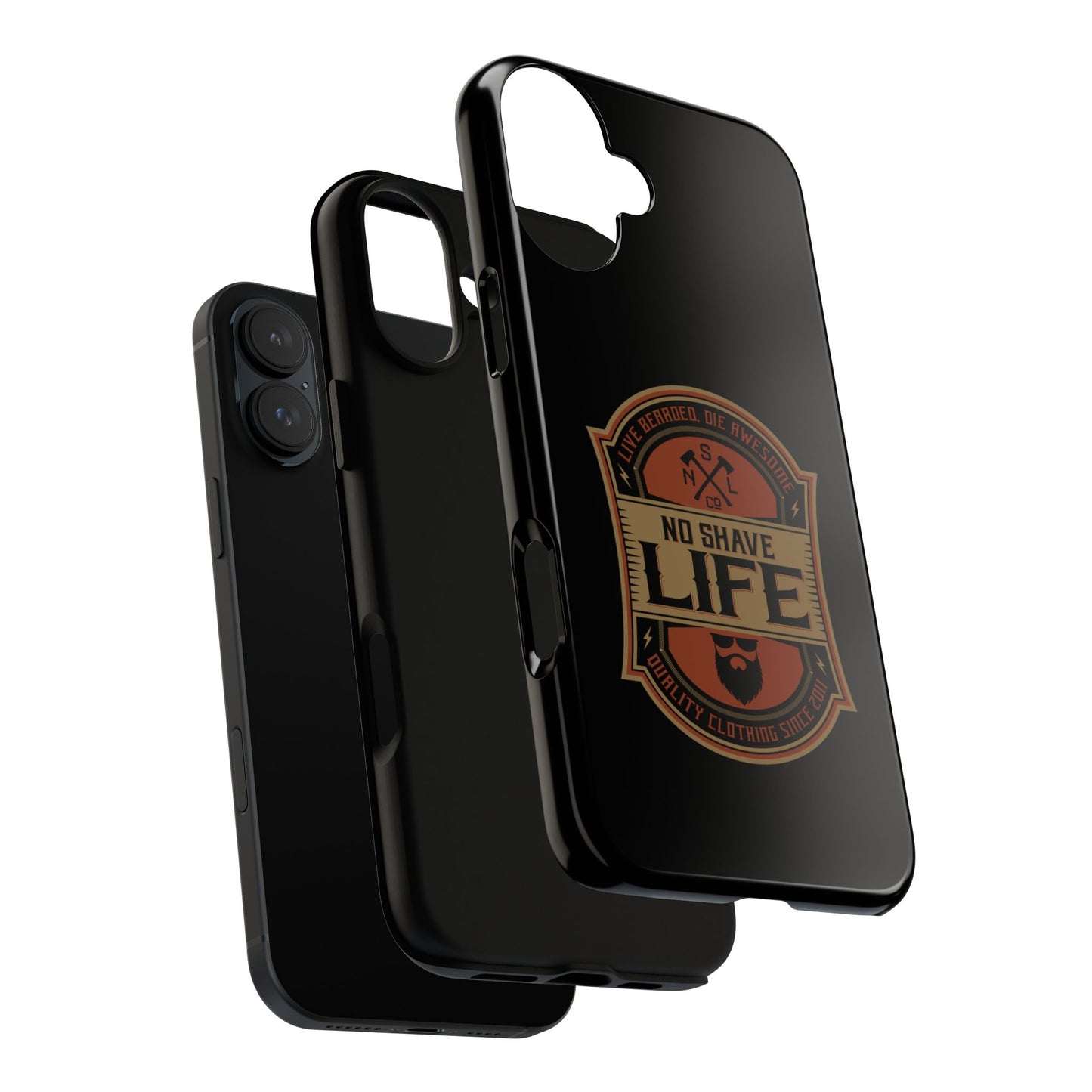 Live Bearded Hard Phone Case