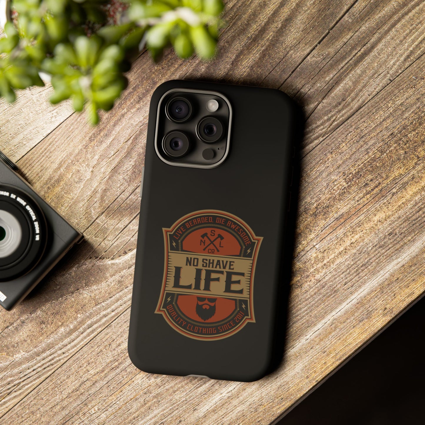 Live Bearded Hard Phone Case