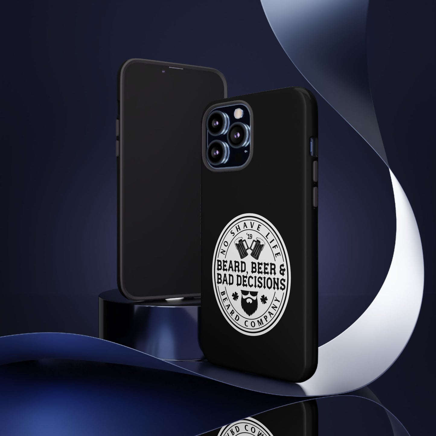 Beard, Beer & Bad Decisions Hard Phone Case