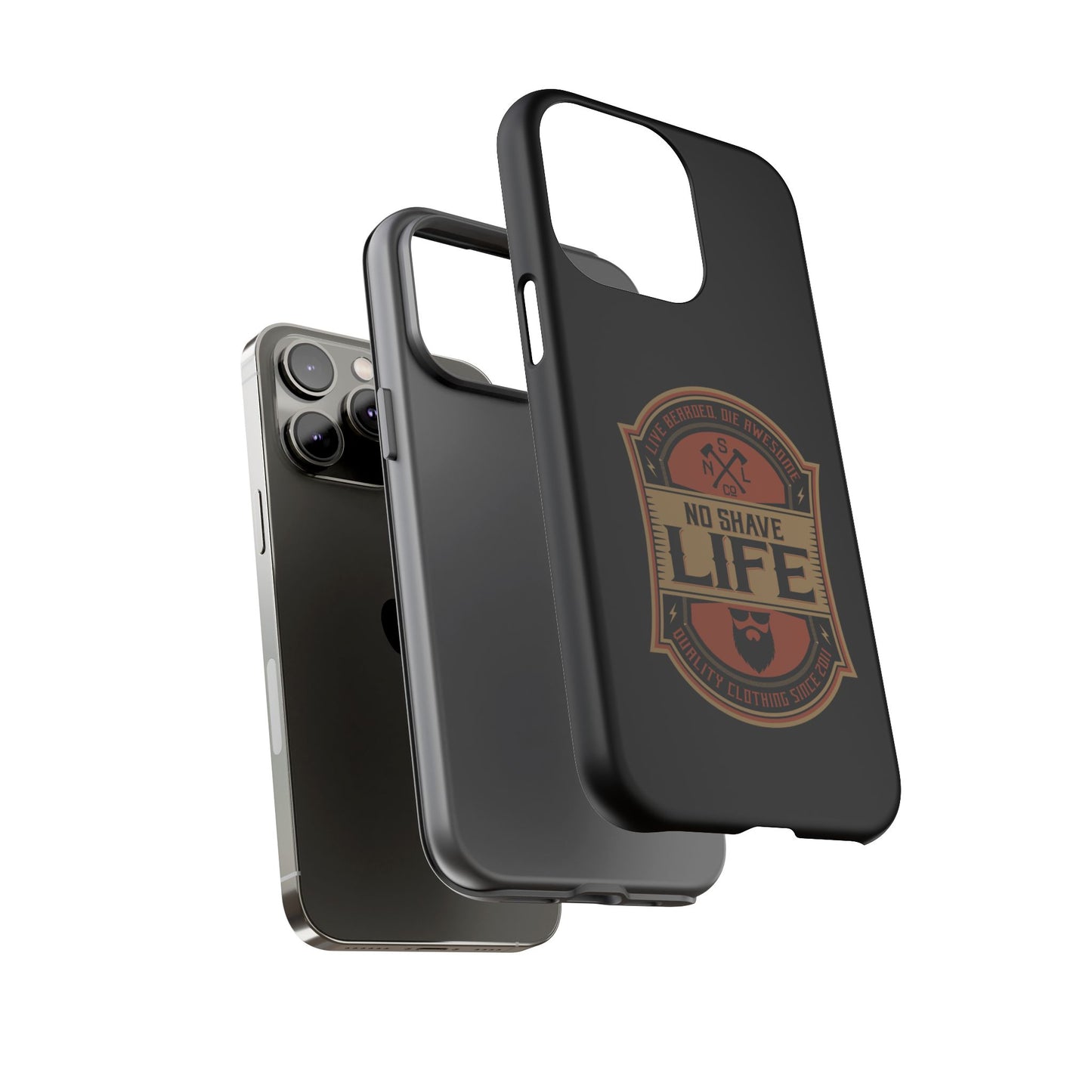 Live Bearded Hard Phone Case