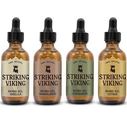 Striking Viking Beard Oil - 4 Pack Set