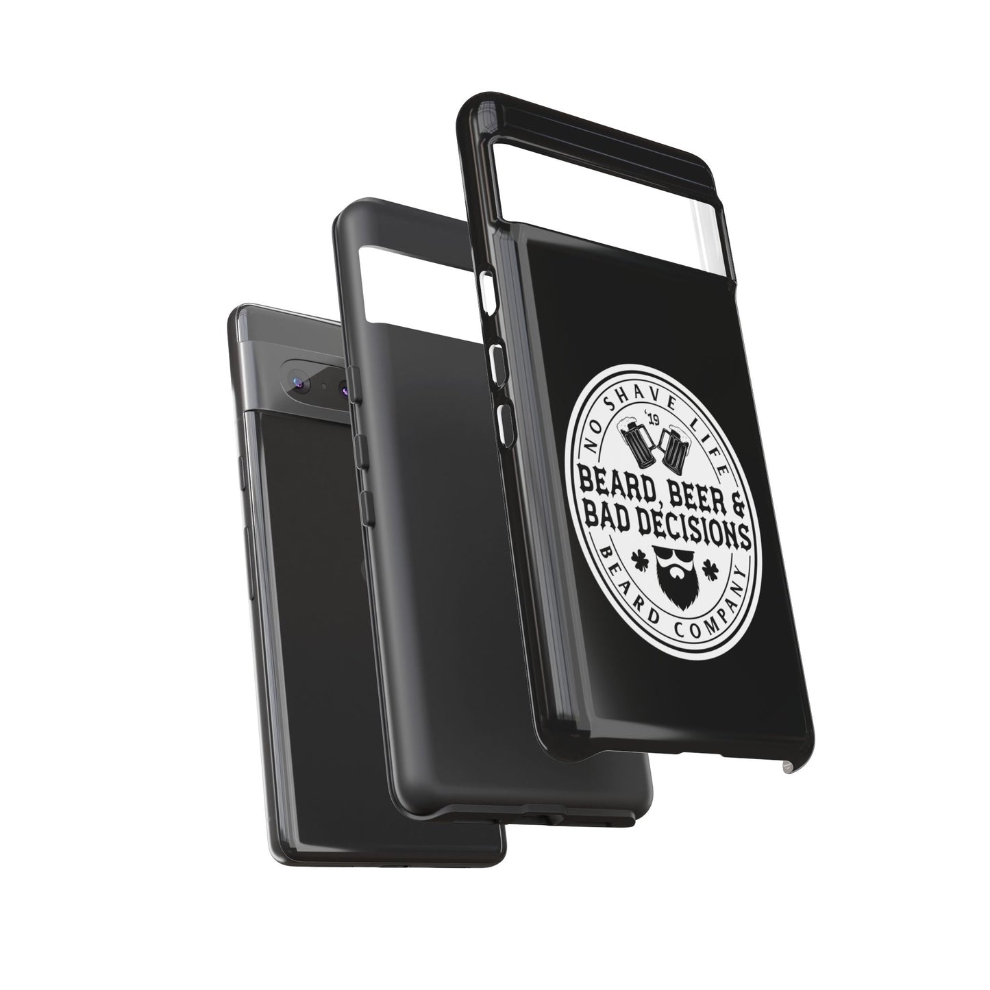 Beard, Beer & Bad Decisions Hard Phone Case