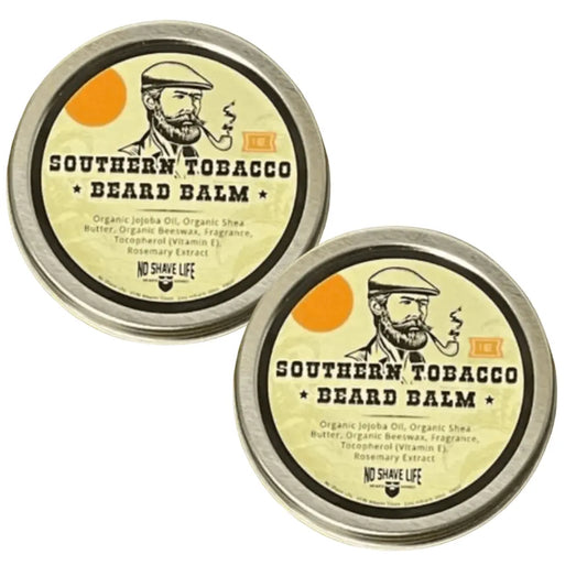 No Shave Life Southern Tobacco Scented Beard Balm Bundle - 2 PCS No Shave Life