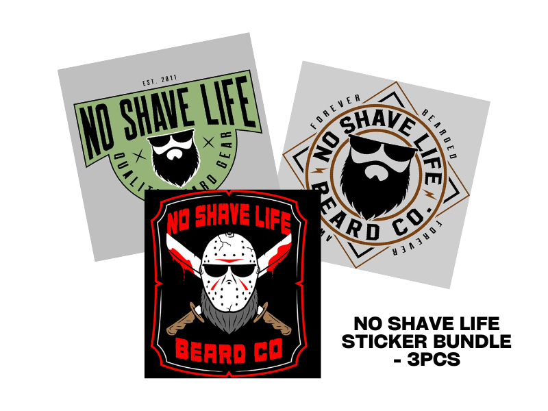 No Shave Life Sticker Bundle - 3pcs