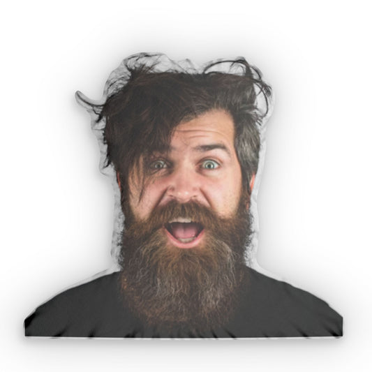 Custom-Shaped Pillows Designed for Bearded Men