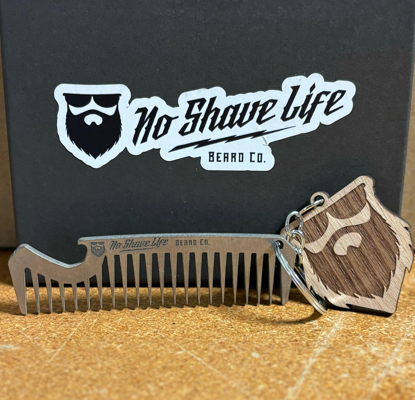 Titanium Beard Comb - Comb Your Beard & Drink A Beer No Shave Life