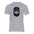 Camiseta táctica para hombre con barba, gris jaspeado