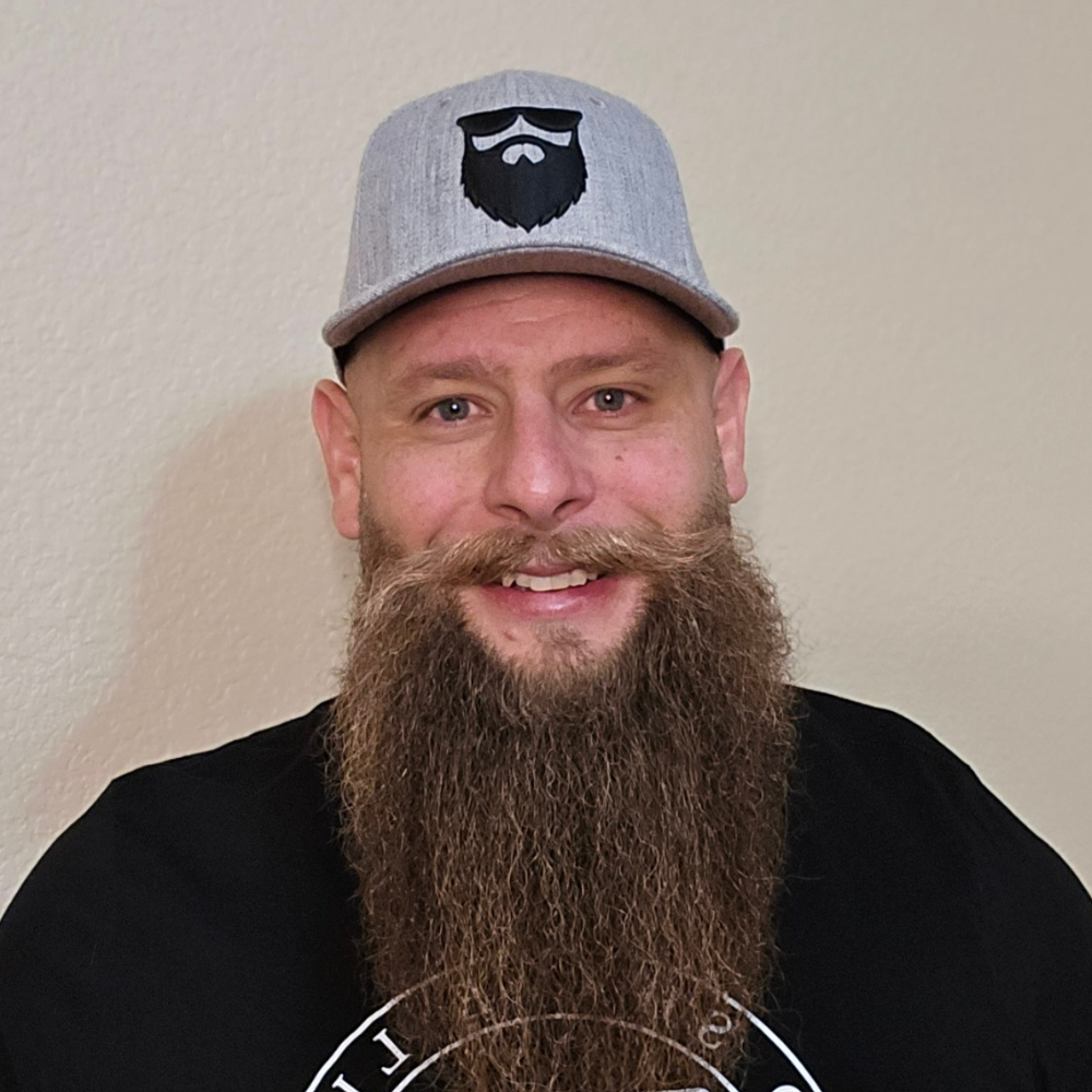 OG Beard Logo Patch - Flexfit - Heather Grey Curved Visor