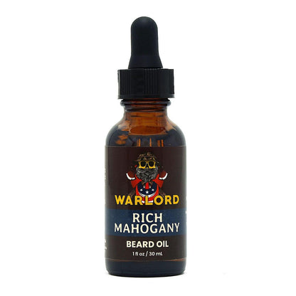 Warlord Rich Mahogany Beard Oil 1oz.
