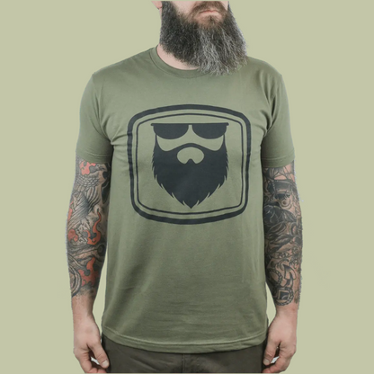 The OG Beard 2.0 Army Green Men's T-Shirt