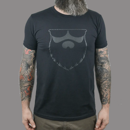 OG No Shave Life Beard Black X Black T-Shirt