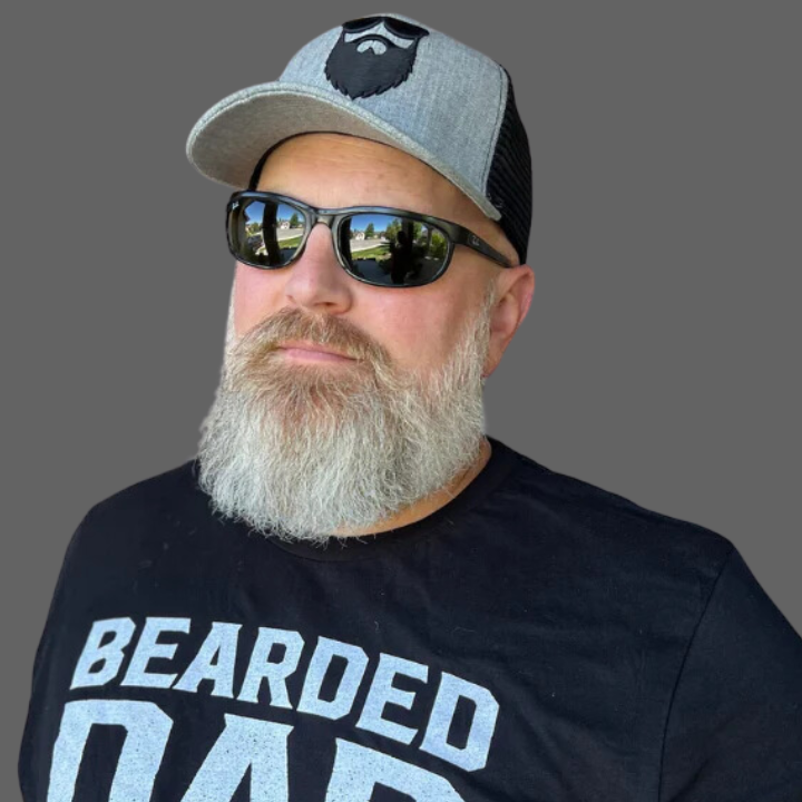 OG Beard Logo Mesh Trucker - Heather Grey/Black