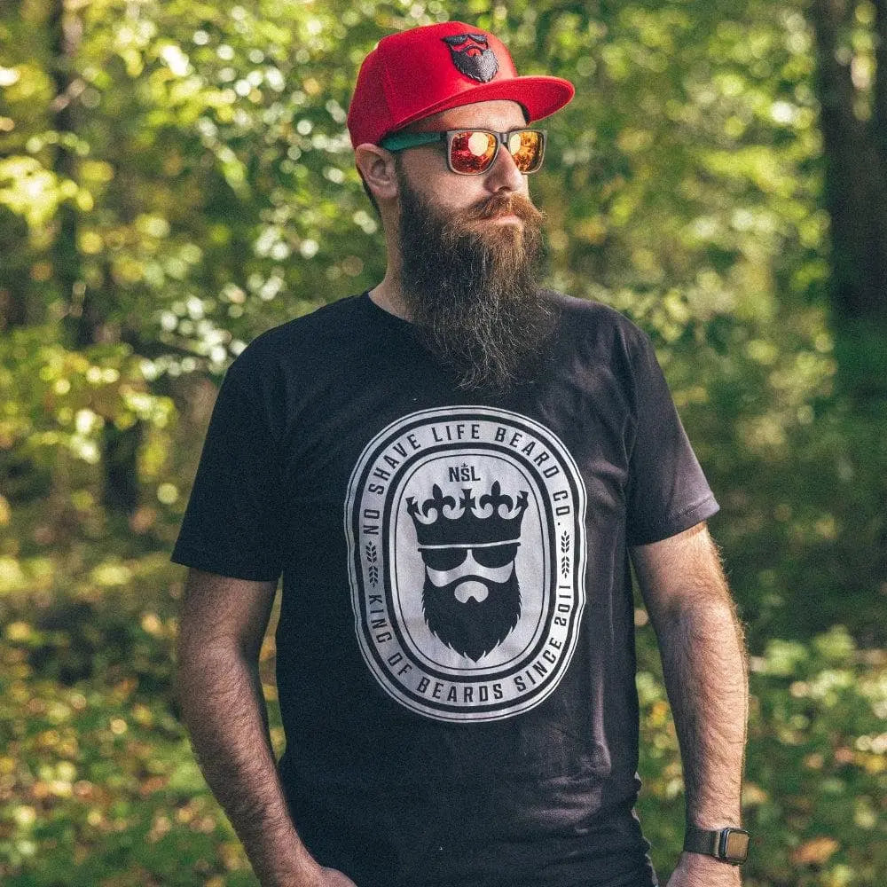 KING OF BEARDS Black Men's T-Shirt|T-Shirt