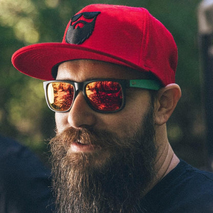 OG Beard Logo Snapback - Red|Hat