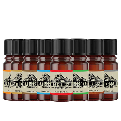 Weatherbeard's 8 Piece Signature Beard Oil Sample Kit