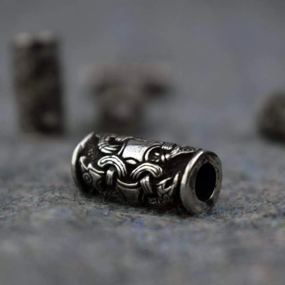 TWIN PACK Odin's Ravens Pewter Beard Bead|Beads