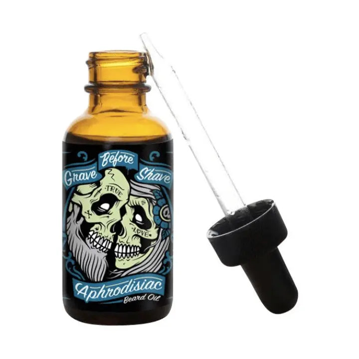 Grave Before Shave Beard Oil Aphrodisiac Blend 1 oz. Bottle of grave