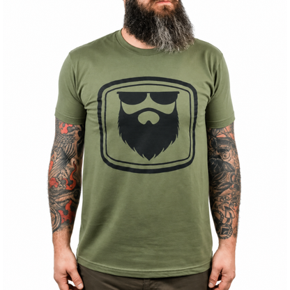 The OG Beard 2.0 Army Green Men's T-Shirt