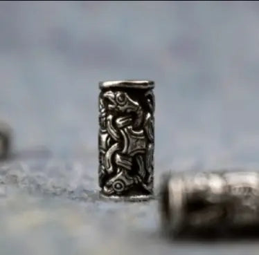 TWIN PACK Odin's Ravens Pewter Beard Bead|Beads