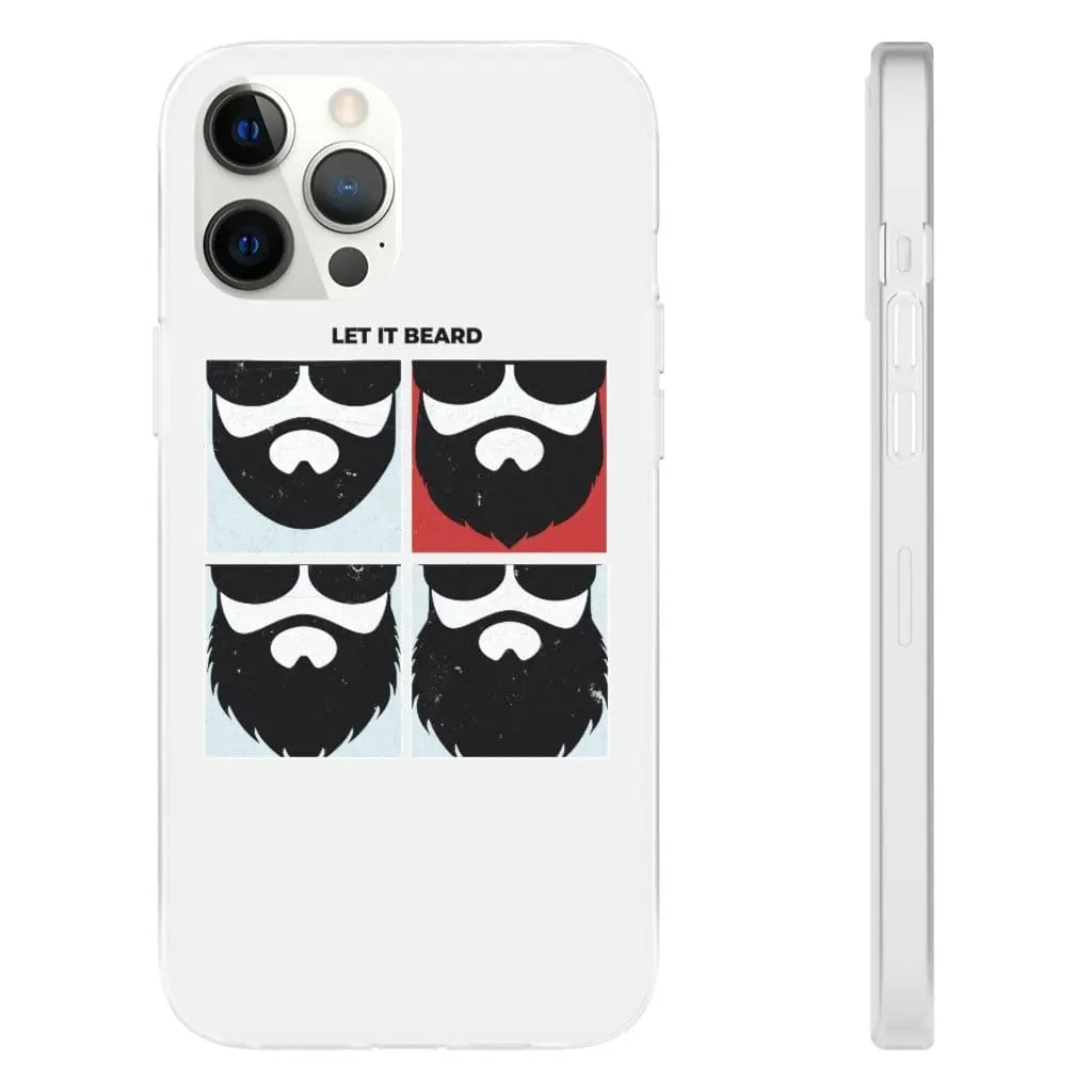 Let it Beard White Durable Phone Case|Phone Case