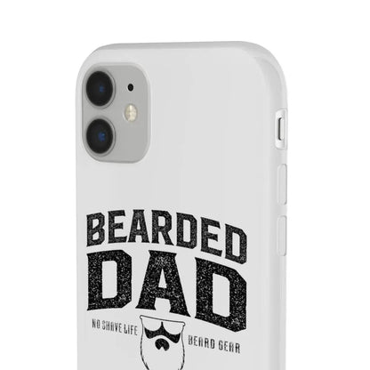 Bearded Dad White Durable Phone Case|Phone Case