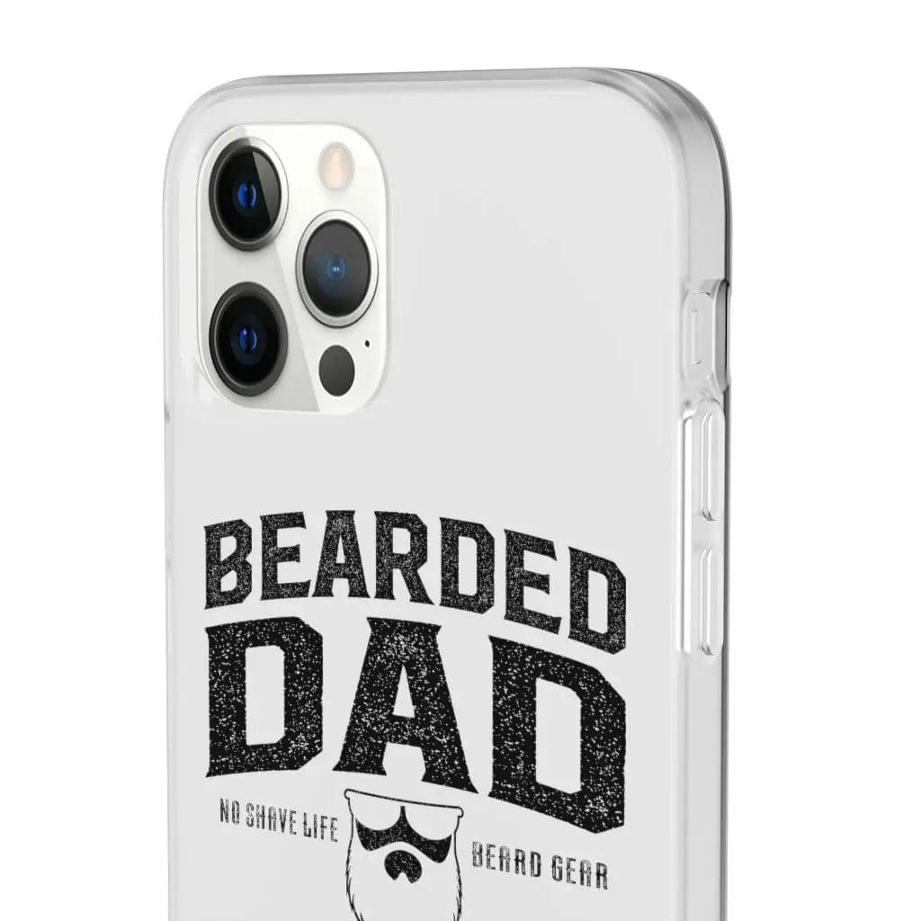 Bearded Dad White Durable Phone Case|Phone Case