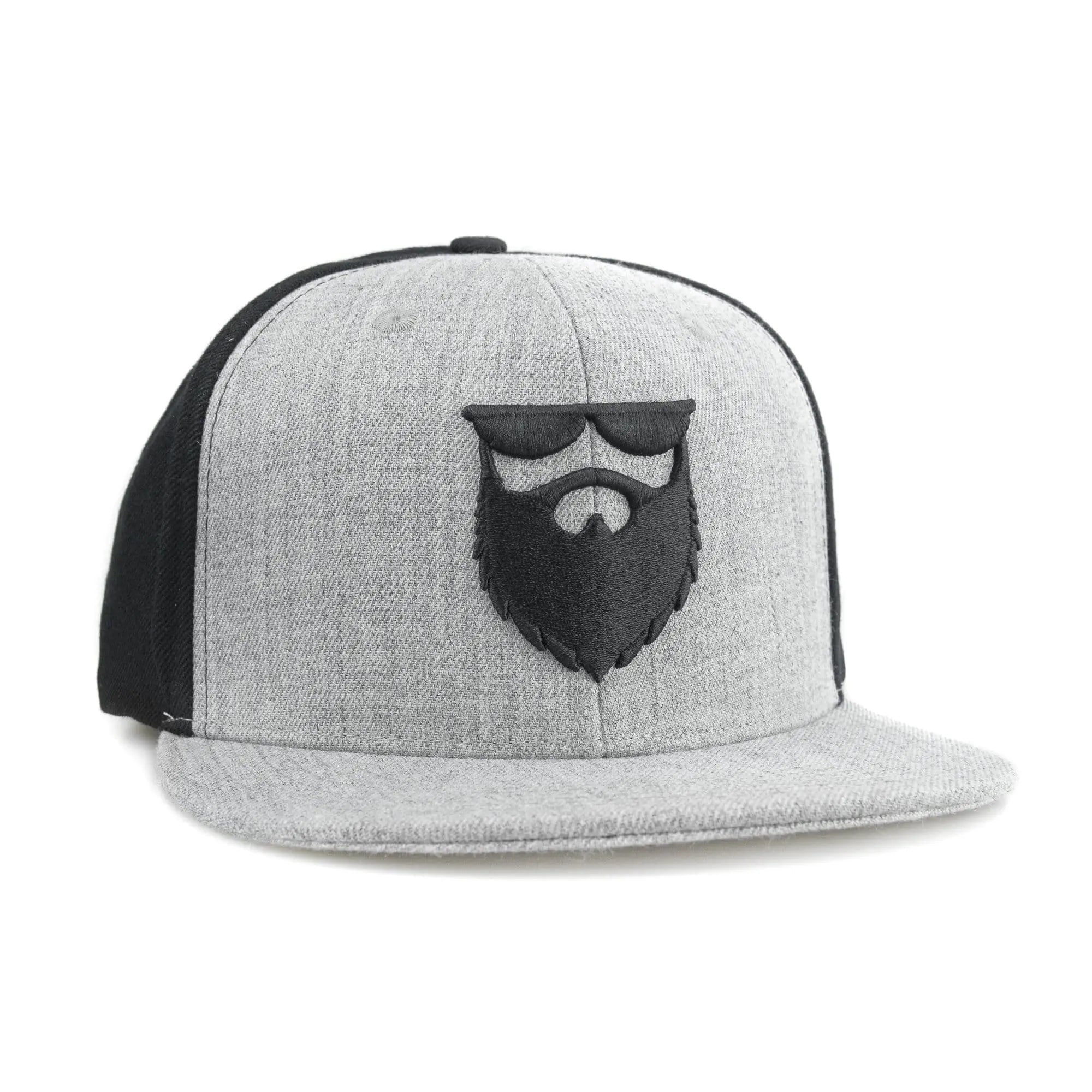 OG Beard Logo Stretch Fit Hat Heather Grey/Black|Hat
