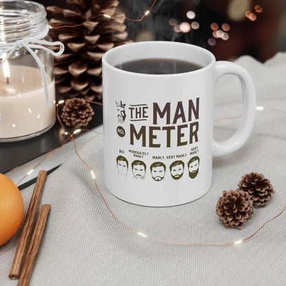 The Man Meter White Ceramic Coffee Mug|Mug