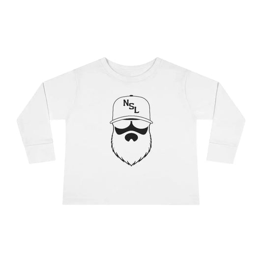 OG No Shave Life Beard League Toddler Long Sleeve Shirt|Toddler Long Sleeve