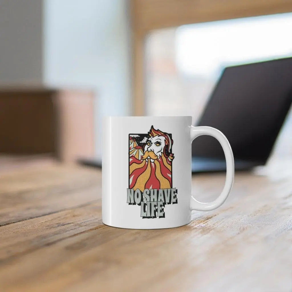 NSL Graphic White Ceramic Coffee Mug|Mug