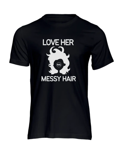 Rugged Beard/Messy Hair Couple T-Shirt|Couple T-shirt