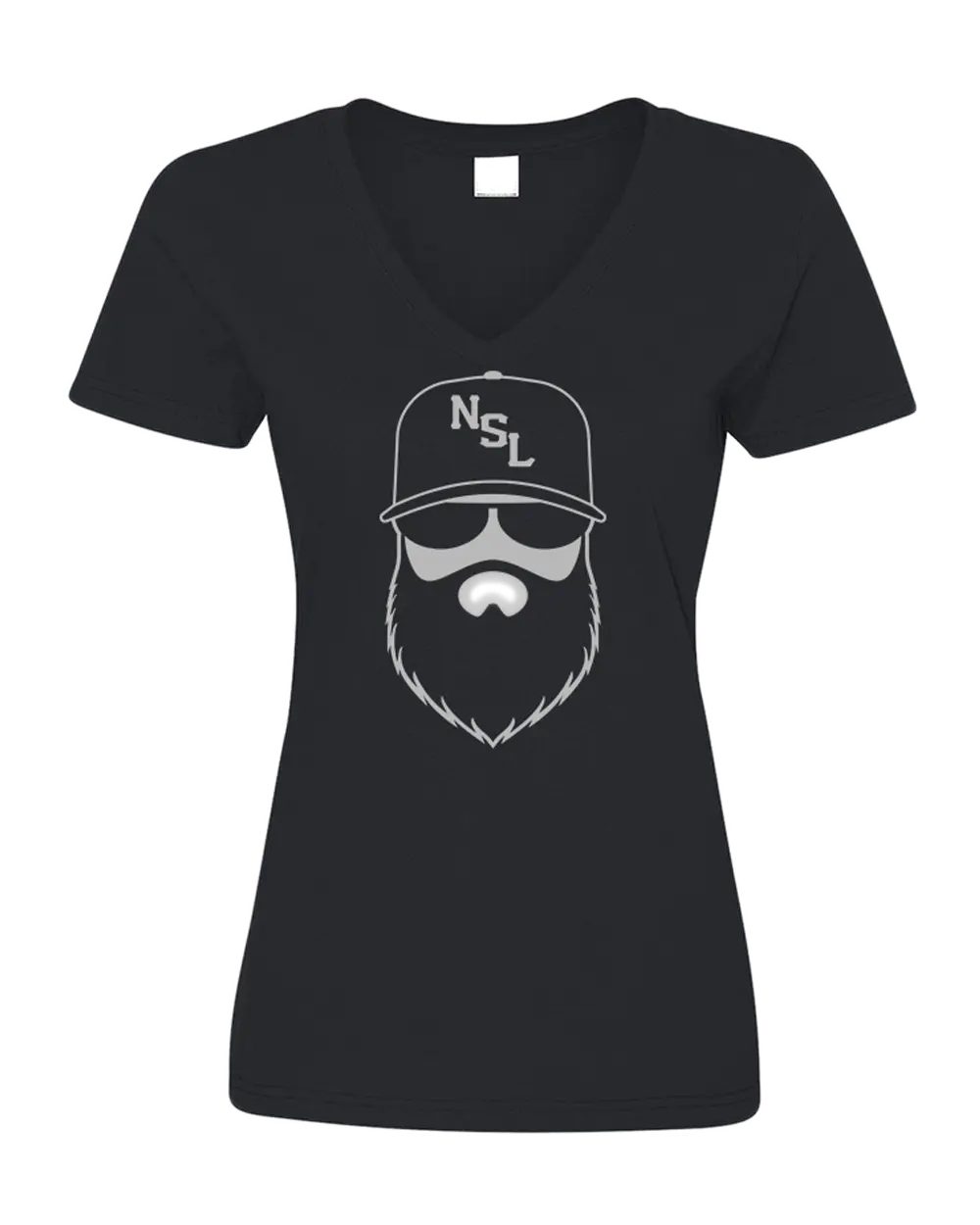 Las Vegas Gridiron Black Ladies V-Neck Shirt|Ladies V-Neck