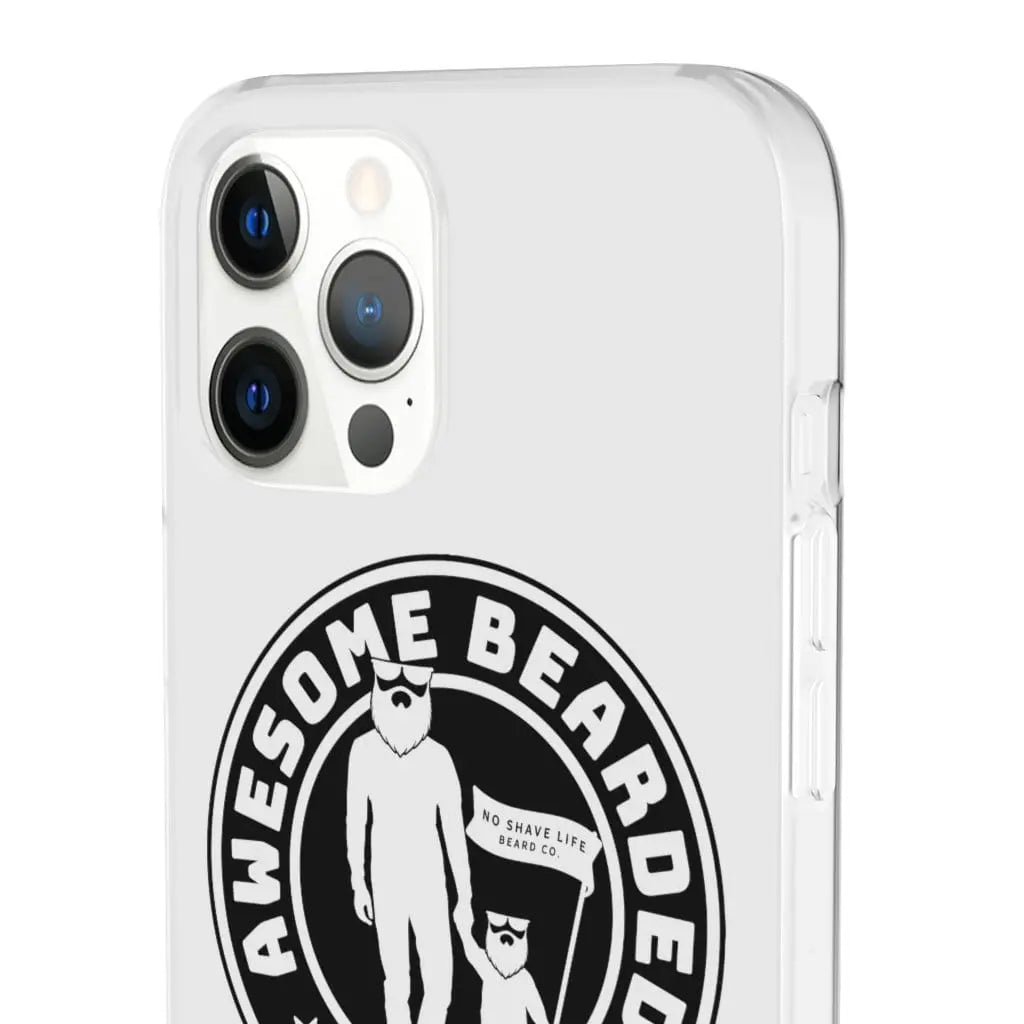 AWESOME BEARDED DAD White Durable Phone Case|Phone Case